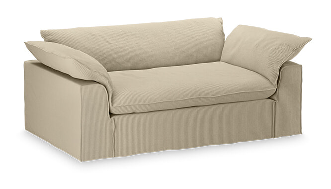 HKliving Hoes voor Bank Nomad Corduroy Rib, 204cm - Hay