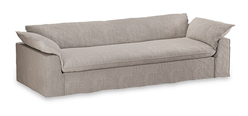 HKliving Hoes voor Bank Nomad Sneak-stof, 305cm - Lichtgrijs