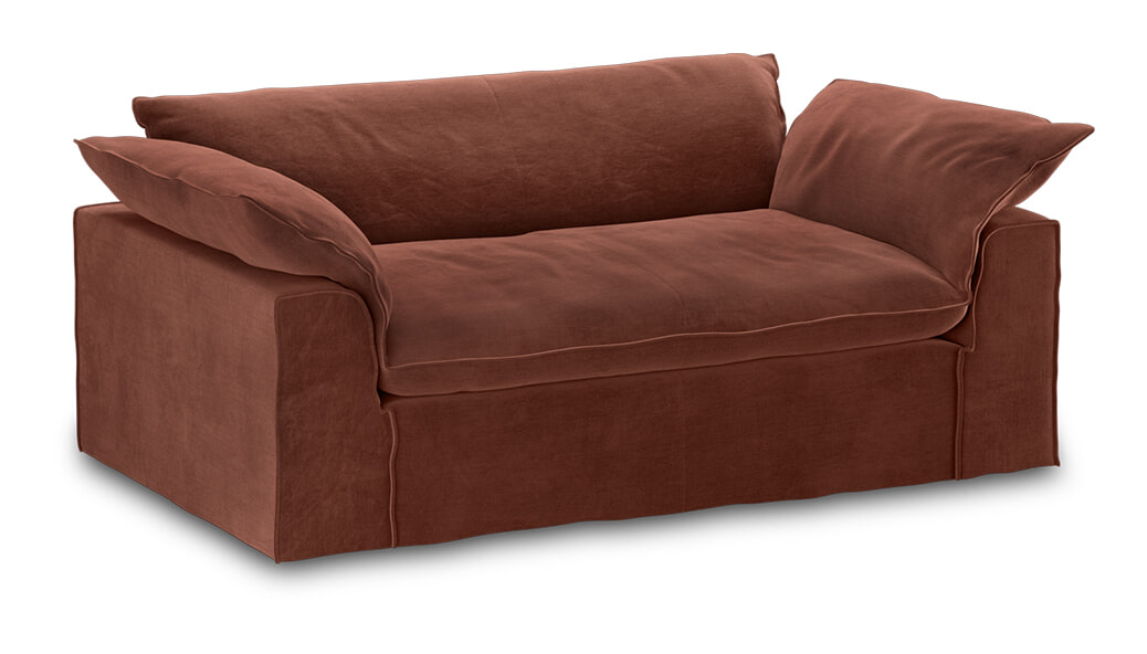 HKliving Hoes voor Bank Nomad Velvet, 204cm - Magnolia