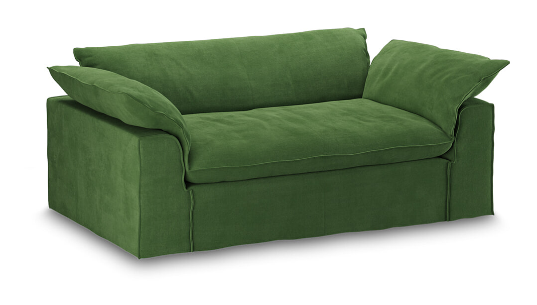 HKliving Hoes voor Bank Nomad Velvet, 204cm - Groen