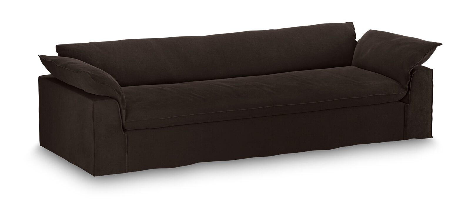 HKliving Hoes voor Bank Nomad Royal Velvet, 305cm - Espresso