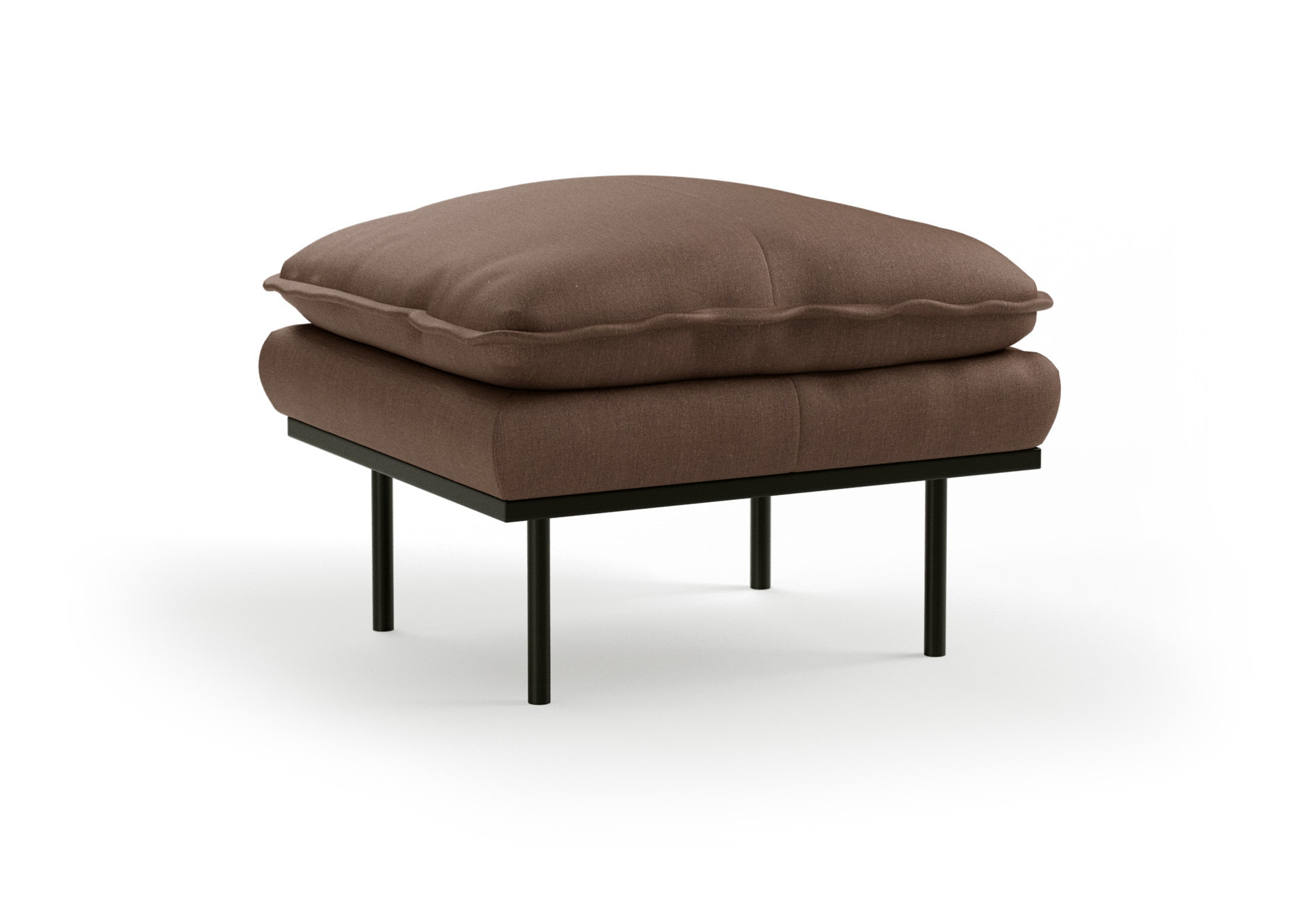 HKliving Hocker Retro Stof, 72 x 65cm - Quicksand