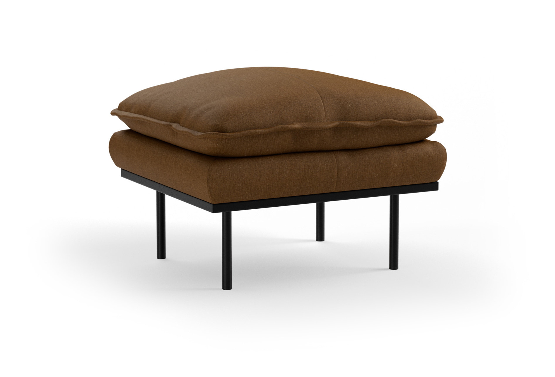 HKliving Hocker Retro Stof, 72 x 65cm - Cassave