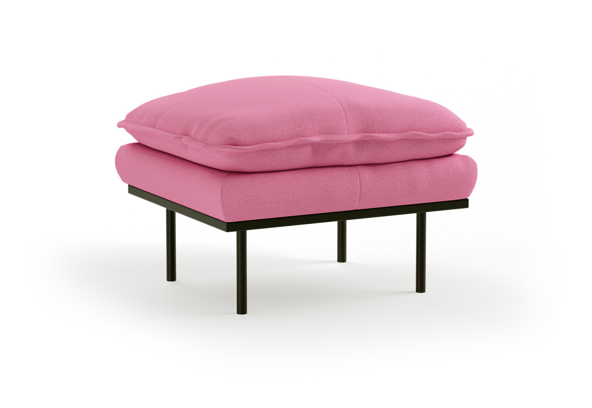 HKliving Hocker Retro Stof, 72 x 65cm - Candy