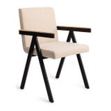 Jesper Home Eetkamerstoel 'Omuta' Chevron, kleur Tan