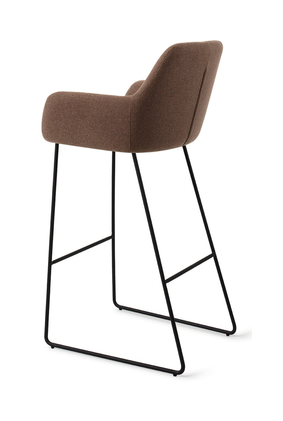 Jesper Home Barkruk 'Hiroo' Slide Black, kleur Rustic Rye (zithoogte 75cm)