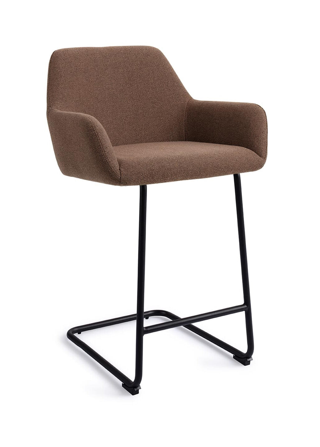Jesper Home Barkruk 'Hiroo' Arch Black, kleur Rustic Rye (zithoogte 66cm)