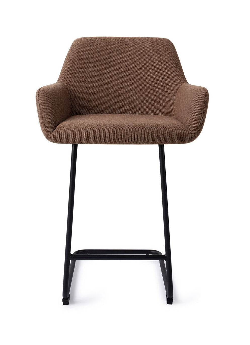 Jesper Home Barkruk 'Hiroo' Arch Black, kleur Rustic Rye (zithoogte 66cm)
