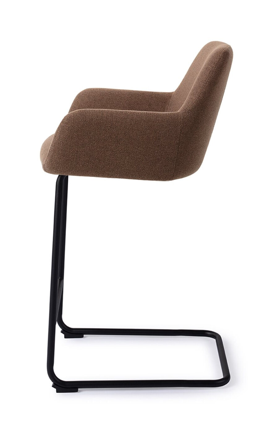 Jesper Home Barkruk 'Hiroo' Arch Black, kleur Rustic Rye (zithoogte 66cm)
