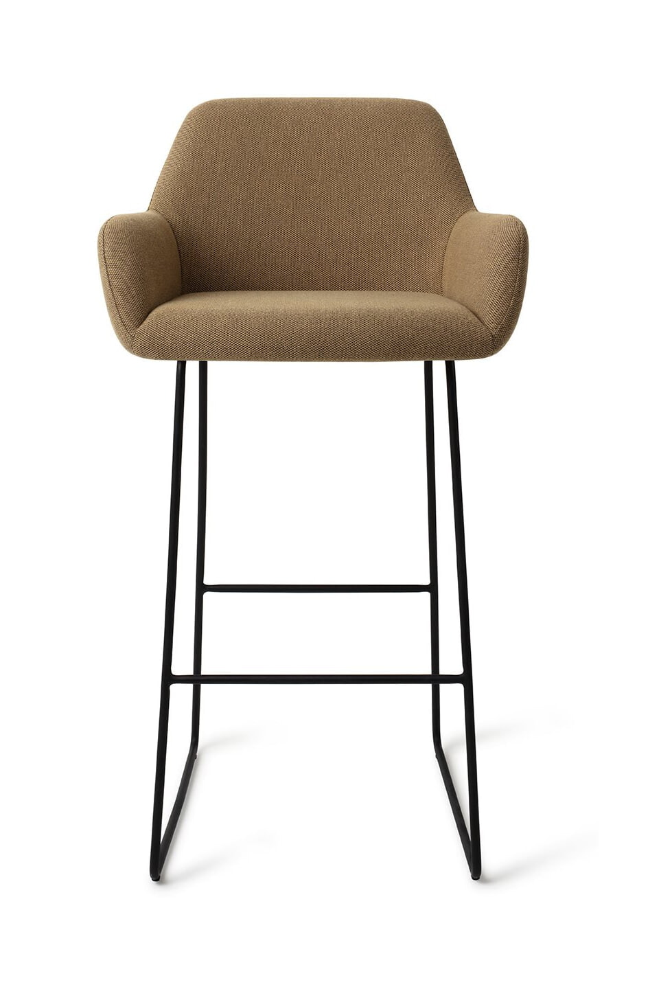 Jesper Home Barkruk 'Hiroo' Slide Black, kleur Willow (zithoogte 75cm)