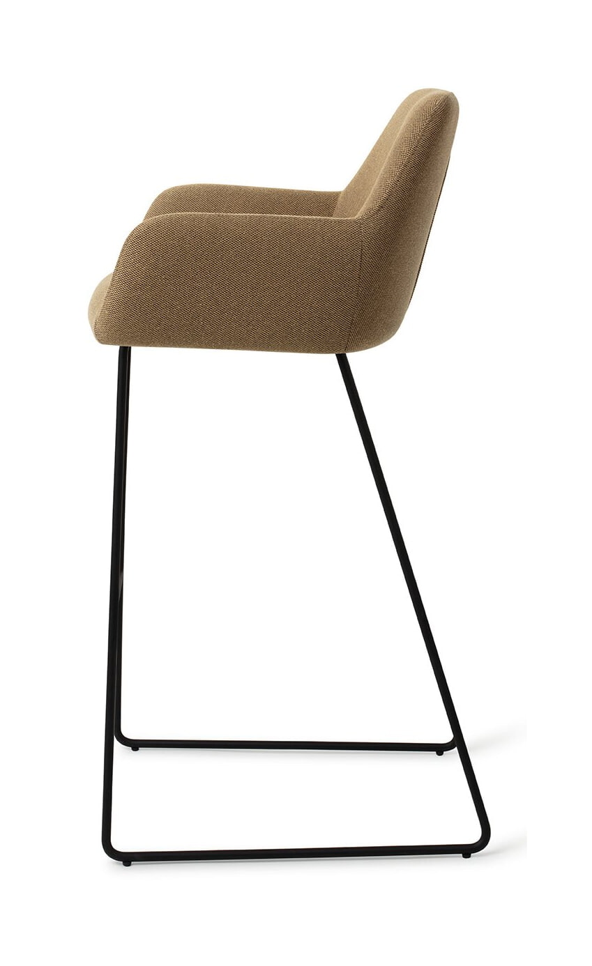 Jesper Home Barkruk 'Hiroo' Slide Black, kleur Willow (zithoogte 75cm)