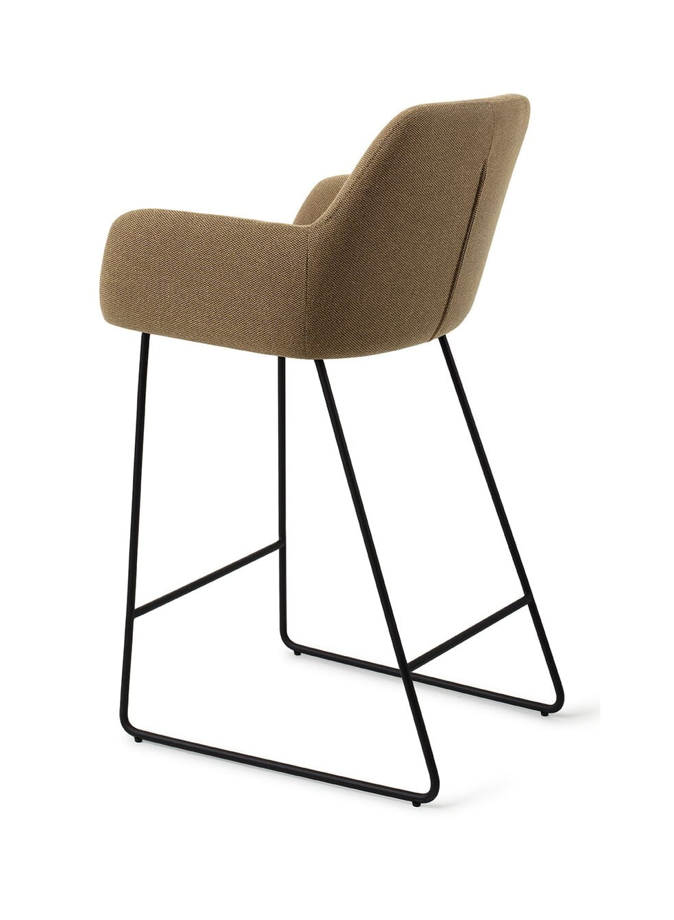 Jesper Home Barkruk 'Hiroo' Slide Black, kleur Willow (zithoogte 67cm)