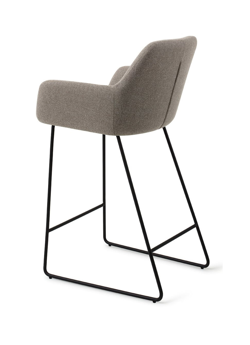 Jesper Home Barkruk 'Hiroo' Slide Black, kleur Foggy Fusion (zithoogte 65cm)