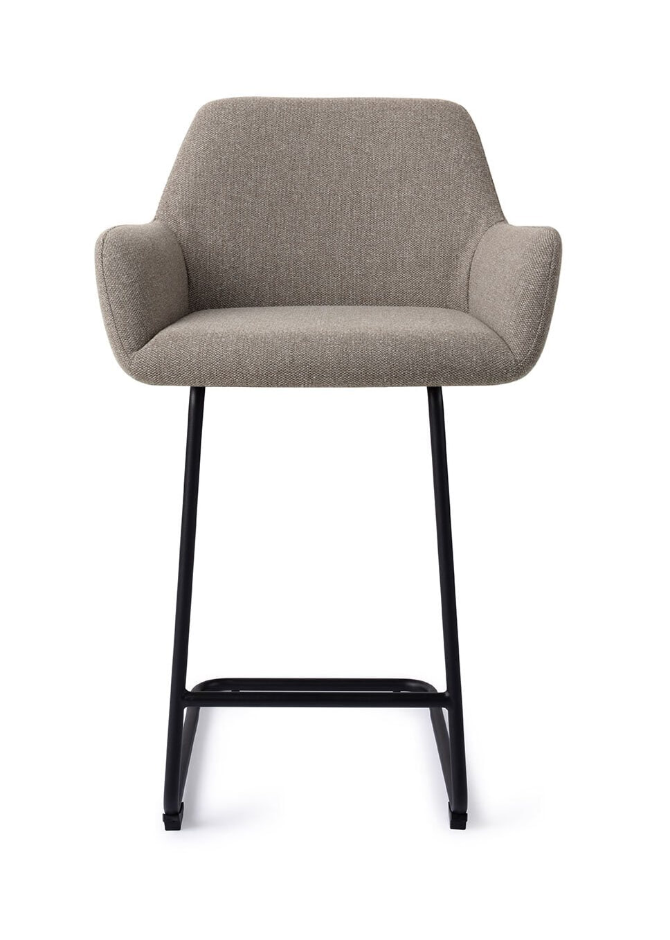 Jesper Home Barkruk 'Hiroo' Arch Black, kleur Foggy Fusion (zithoogte 66cm)