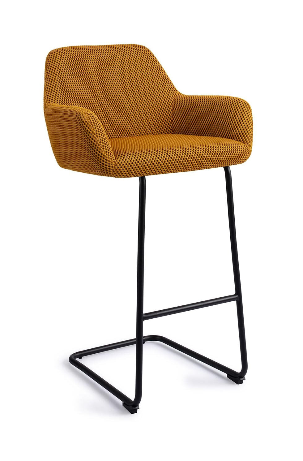 Jesper Home Barkruk Hiroo Arch Black - Groovy Garam (zithoogte 76cm)