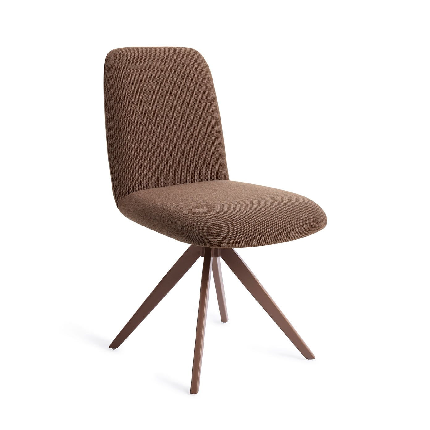 Jesper Home Draaibare Eetkamerstoel 'Taiwa' Turn Brown, kleur Rustic Rye