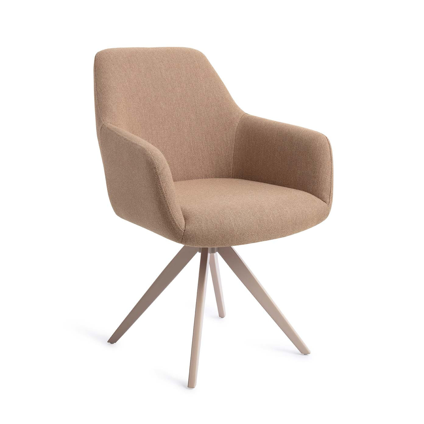 Jesper Home Draaibare Eetkamerstoel 'Hiroo' Turn Beige, kleur Whisper Wheat
