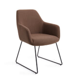 Jesper Home Eetkamerstoel 'Hiroo' Slide Black, kleur Rustic Rye