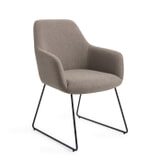 Jesper Home Eetkamerstoel 'Hiroo' Slide Black, kleur Foggy Fusion