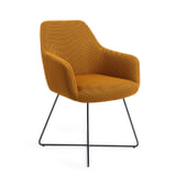 Jesper Home Eetkamerstoel 'Hiroo' Cross Black, kleur Groovy Garam