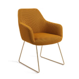 Jesper Home Eetkamerstoel 'Hiroo' Slide Gold, Groovy Garam