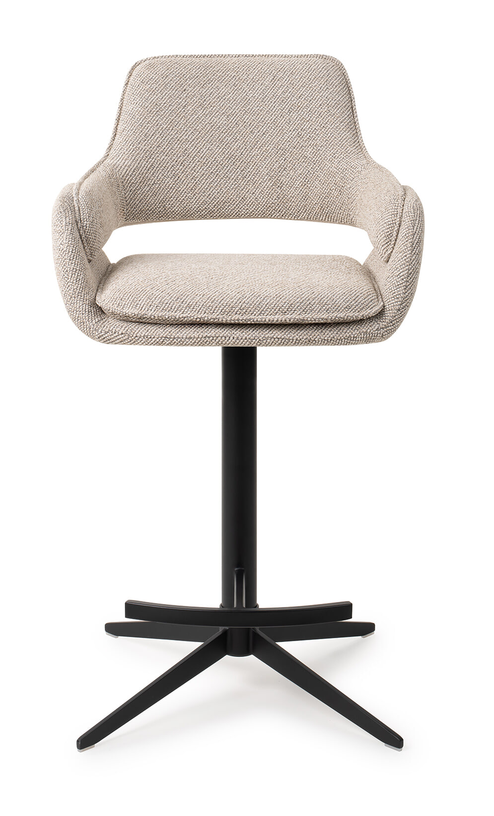Jesper Home Draaibare Barkruk 'Oketo' kleur Beige Haze (zithoogte 65cm)