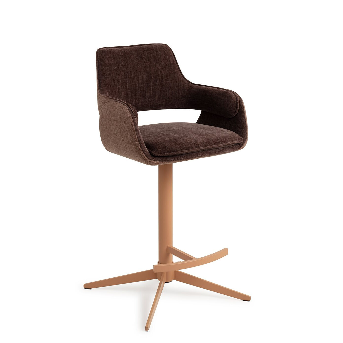 Jesper Home Barkruk 'Oketo' Draaibaar, kleur Chestnut Chase (zithoogte 65cm)
