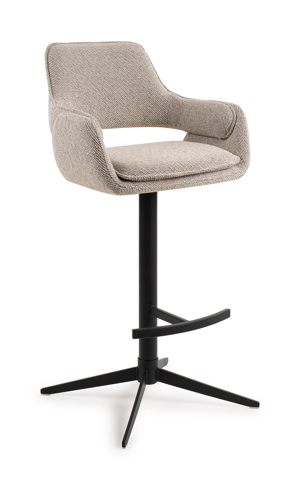 Jesper Home Draaibare Barkruk 'Oketo' kleur Beige Haze (zithoogte 75cm)