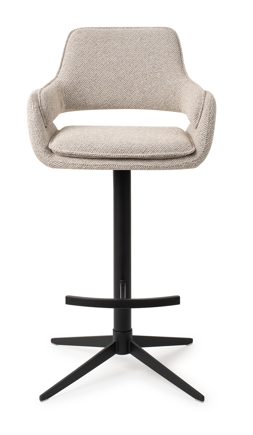 Jesper Home Draaibare Barkruk 'Oketo' kleur Beige Haze (zithoogte 75cm)