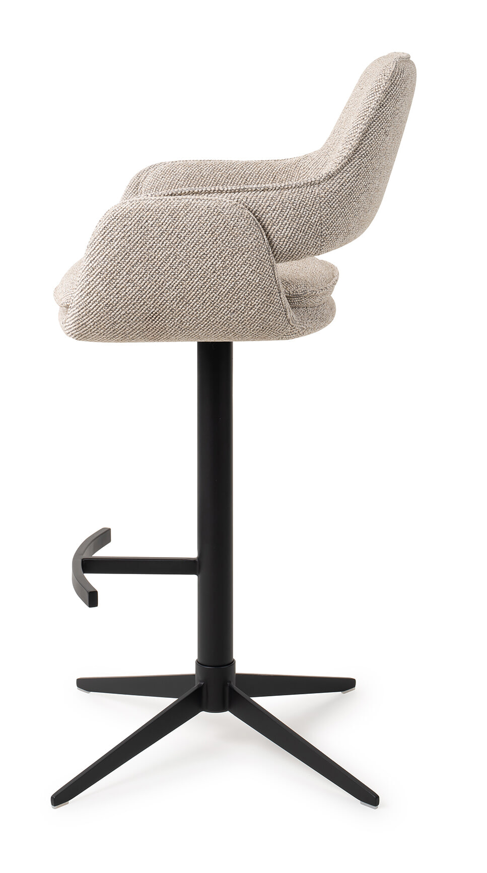 Jesper Home Draaibare Barkruk 'Oketo' kleur Beige Haze (zithoogte 75cm)