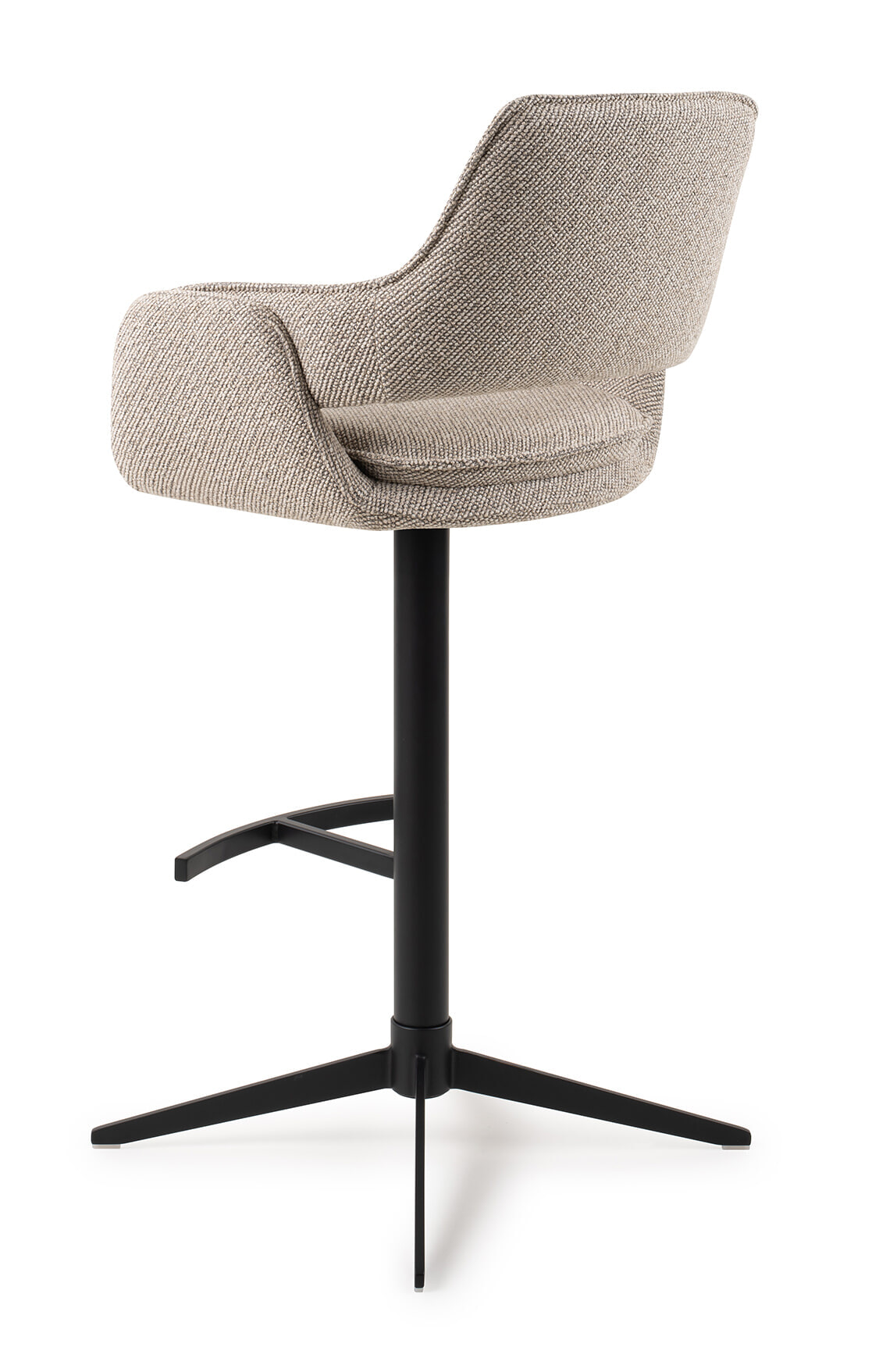 Jesper Home Draaibare Barkruk 'Oketo' kleur Beige Haze (zithoogte 75cm)