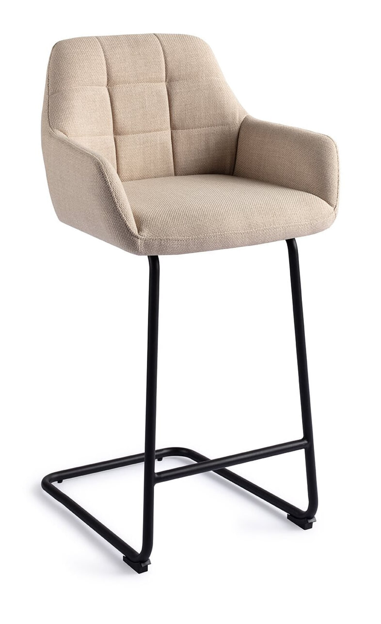 Jesper Home Barkruk 'Noto' Arch Black (zithoogte 65cm)