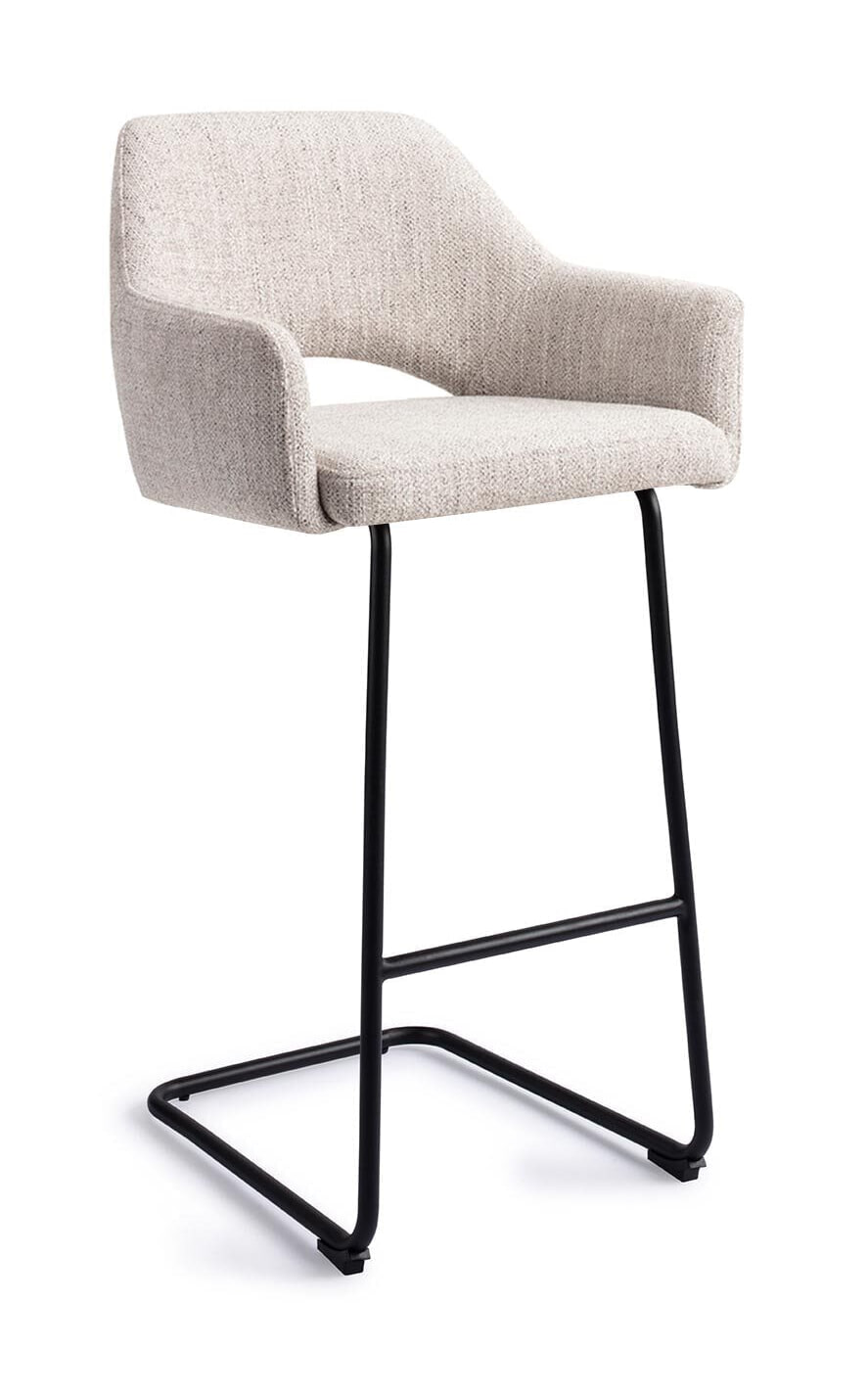 Jesper Home Barkruk 'Yanai' Arch Black (zithoogte 75cm)