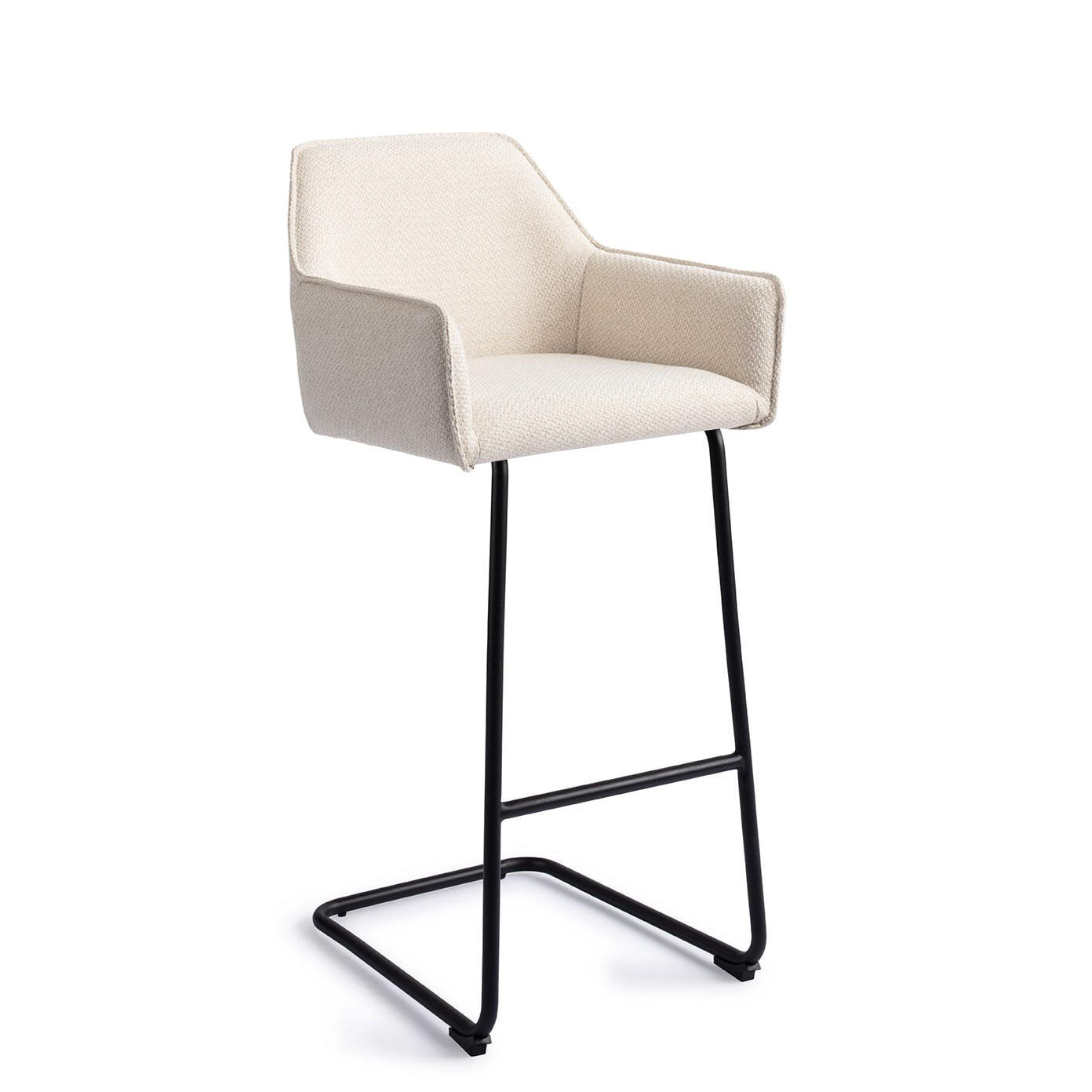 Jesper Home Barkruk 'Hofu' Arch Black (zithoogte 75cm)