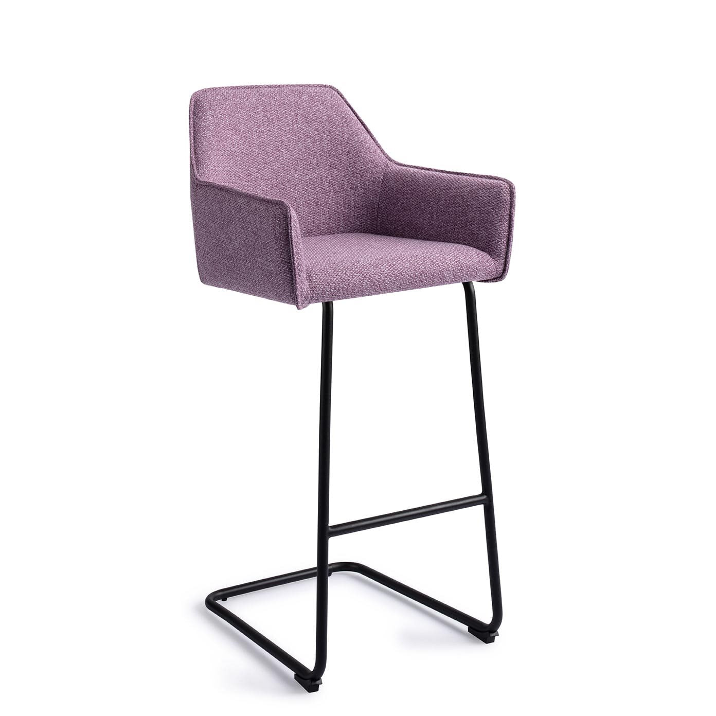 Jesper Home Barkruk Hofu Arch Black - Violet Daisy (zithoogte 75cm)