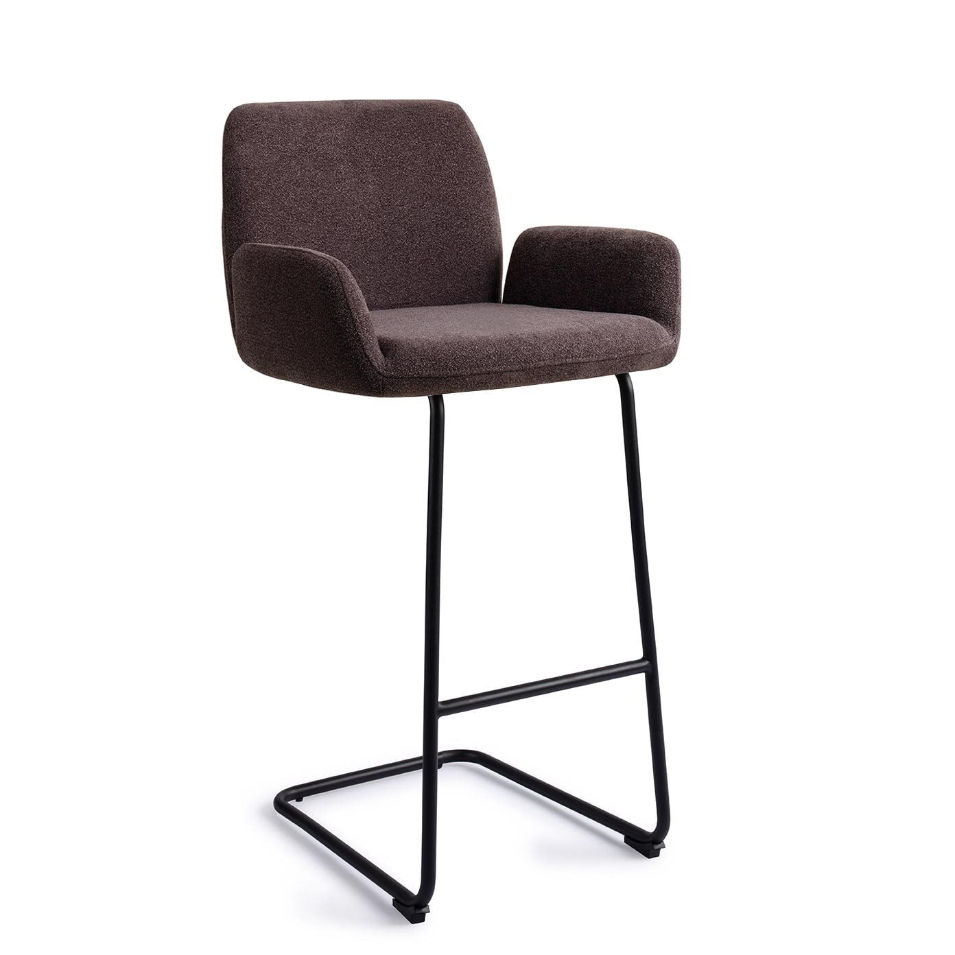 Jesper Home Barkruk Misaki Arch Black - Almost Black (zithoogte 75cm)