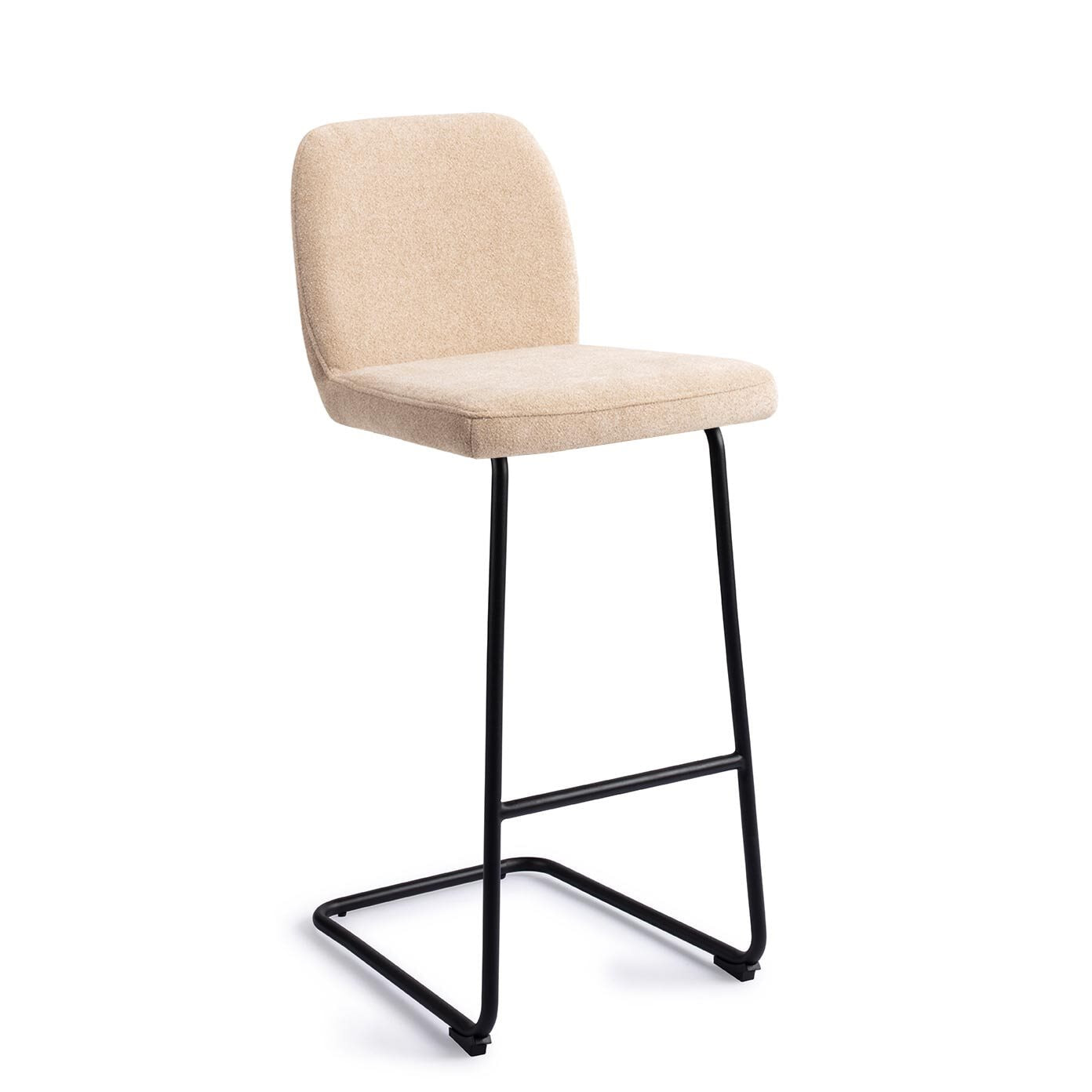 Jesper Home Barkruk Ikata Arch Black - Funky Fudge (zithoogte 75cm)