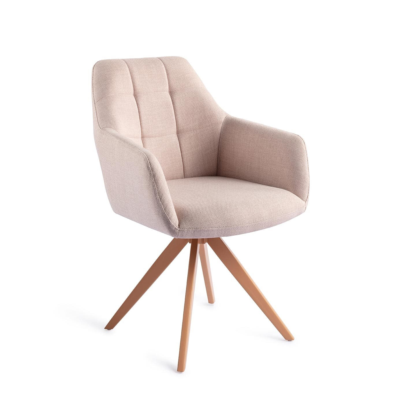 Jesper Home Draaibare Eetkamerstoel Noto Turn Peach - Petal Pink