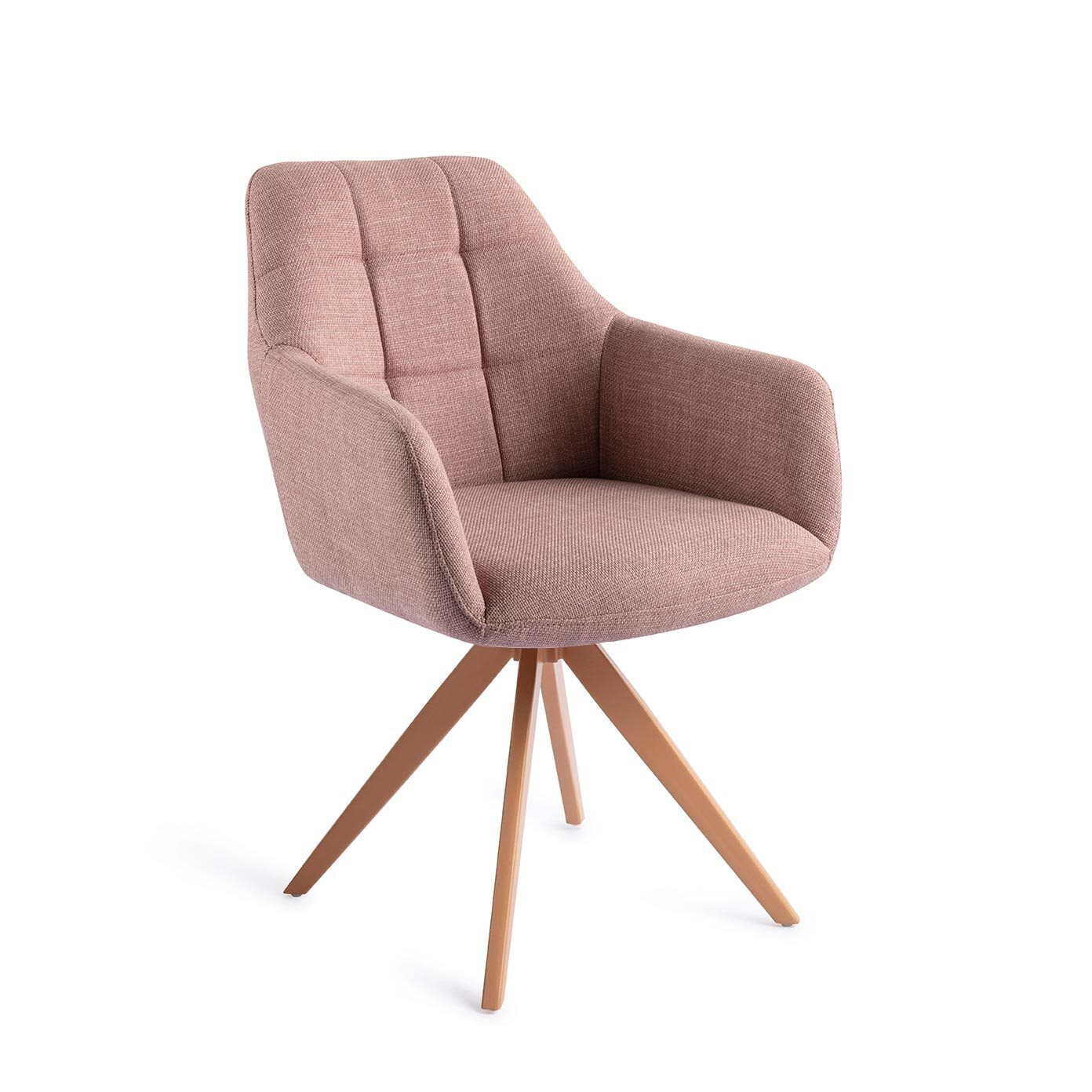 Jesper Home Draaibare Eetkamerstoel Noto Turn Peach - Vintage Rose