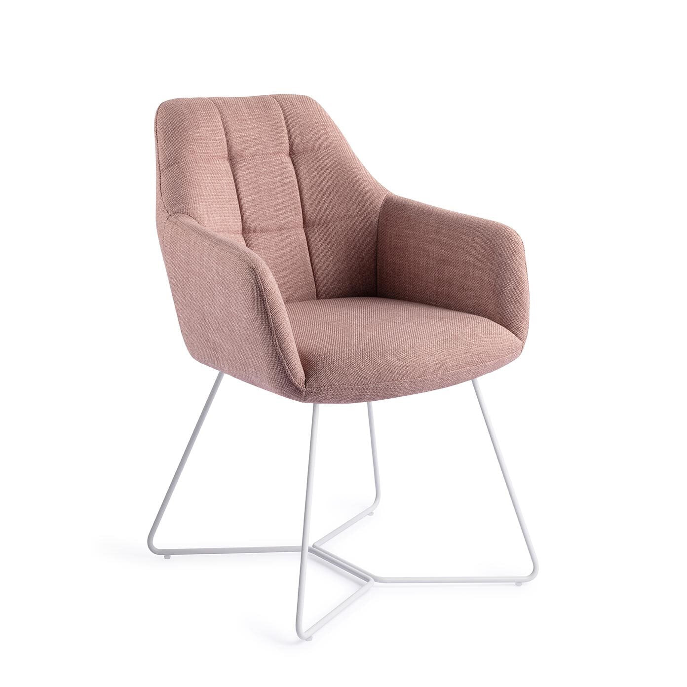 Jesper Home Eetkamerstoel 'Noto' Beehive White, kleur Vintage Rose