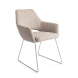Jesper Home Eetkamerstoel 'Yanai' Slide Steel, kleur Biscuit Beach