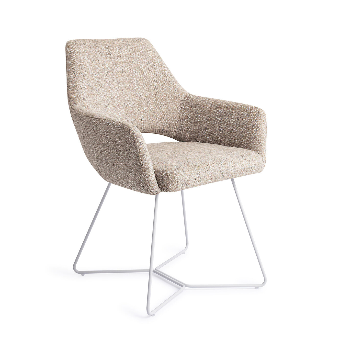 Jesper Home Eetkamerstoel Yanai Beehive White - Biscuit Beach