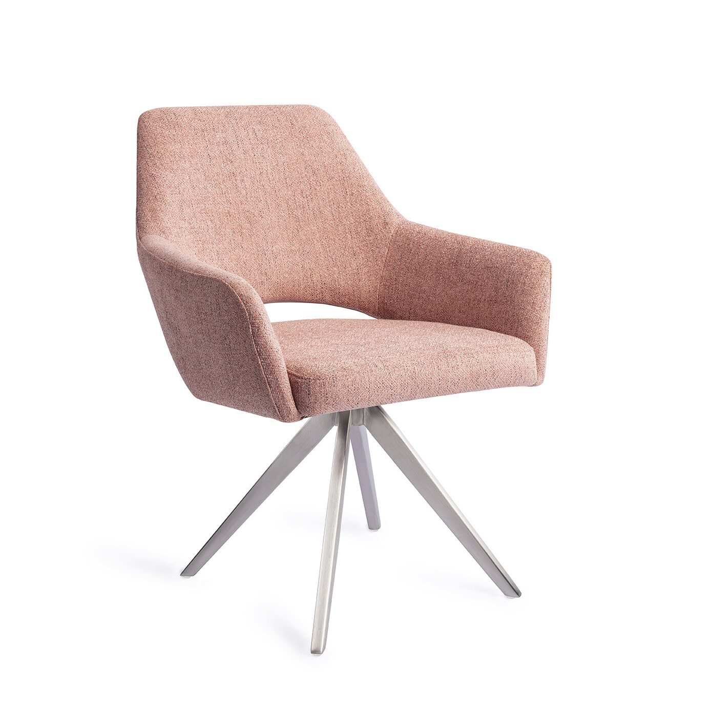 Jesper Home Eetkamerstoel Yanai Turn Steel - Pink Punch