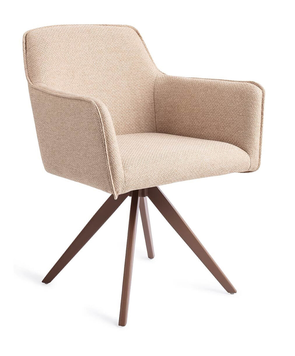 Jesper Home Draaibare Eetkamerstoel 'Hofu' Turn Brown