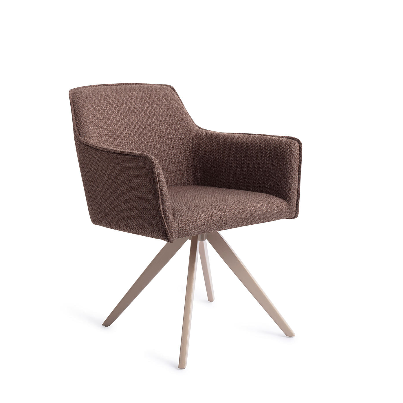 Jesper Home Draaibare Eetkamerstoel Hofu Turn Beige Potters Clay
