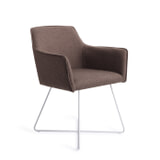 Jesper Home Eetkamerstoel 'Hofu' Cross White, kleur Potters Clay