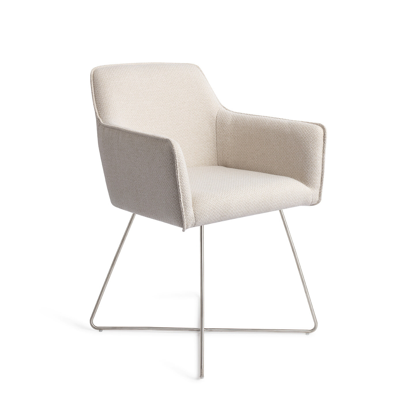 Jesper Home Eetkamerstoel Hofu Cross Steel - Enoki