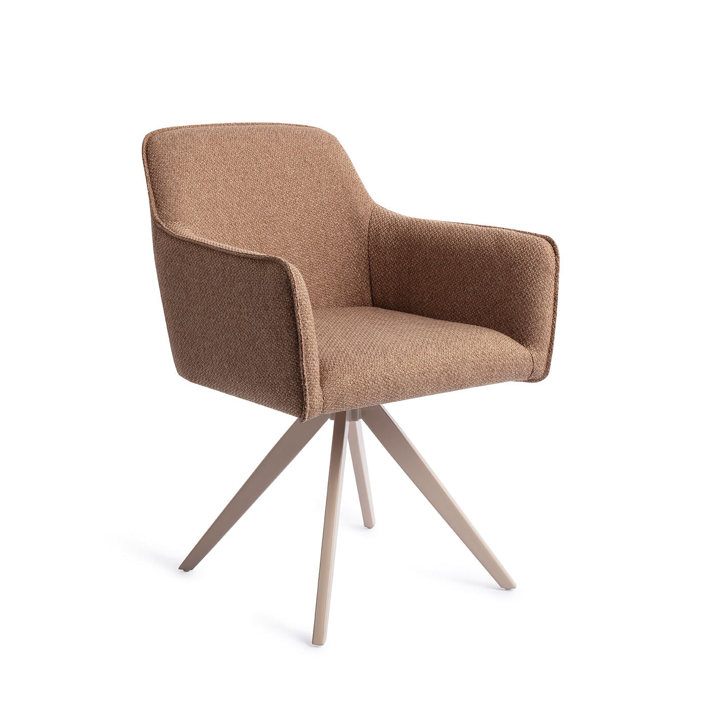 Jesper Home Draaibare Eetkamerstoel Hofu Turn Beige - French Toast