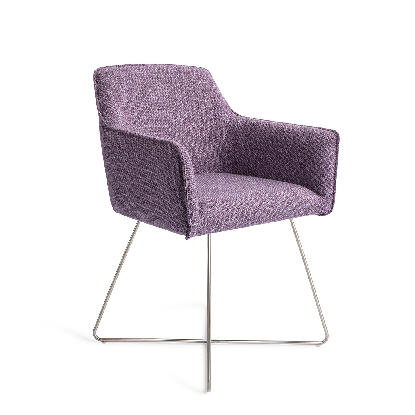 Jesper Home Eetkamerstoel Hofu Cross Steel - Violet Daisy