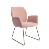 Jesper Home Eetkamerstoel 'Misaki' Slide Rose, kleur Anemone